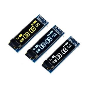 0.91인치 OLED 모듈 0.91' 흰색/파란색 OLED 128X32 OLED LCD LED SSD1306 디스플레이 모듈 0.91' IIC 통신 아두이노용