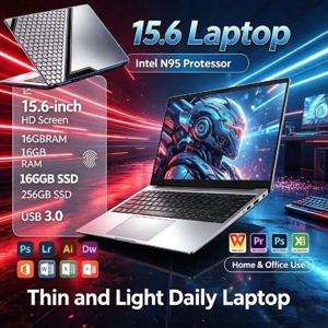 15.6인치 N95 IPS 노트북 4C4T 3.4GHz 8GB 2TB SSD 지문인식 듀얼 밴드 WiFi 초슬림 오피스 스터디 홈 게이밍 PC 프로 코어