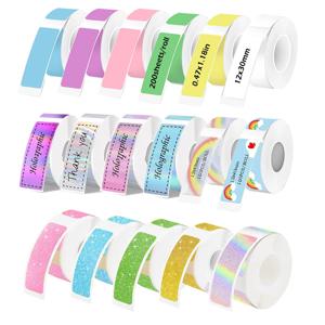1롤 P12 P15 열 라벨 스티커 12mm*40mm 테이프 호환 D30 Q30 마크라이프 P11 P50 L12 DELI Q2 라벨러