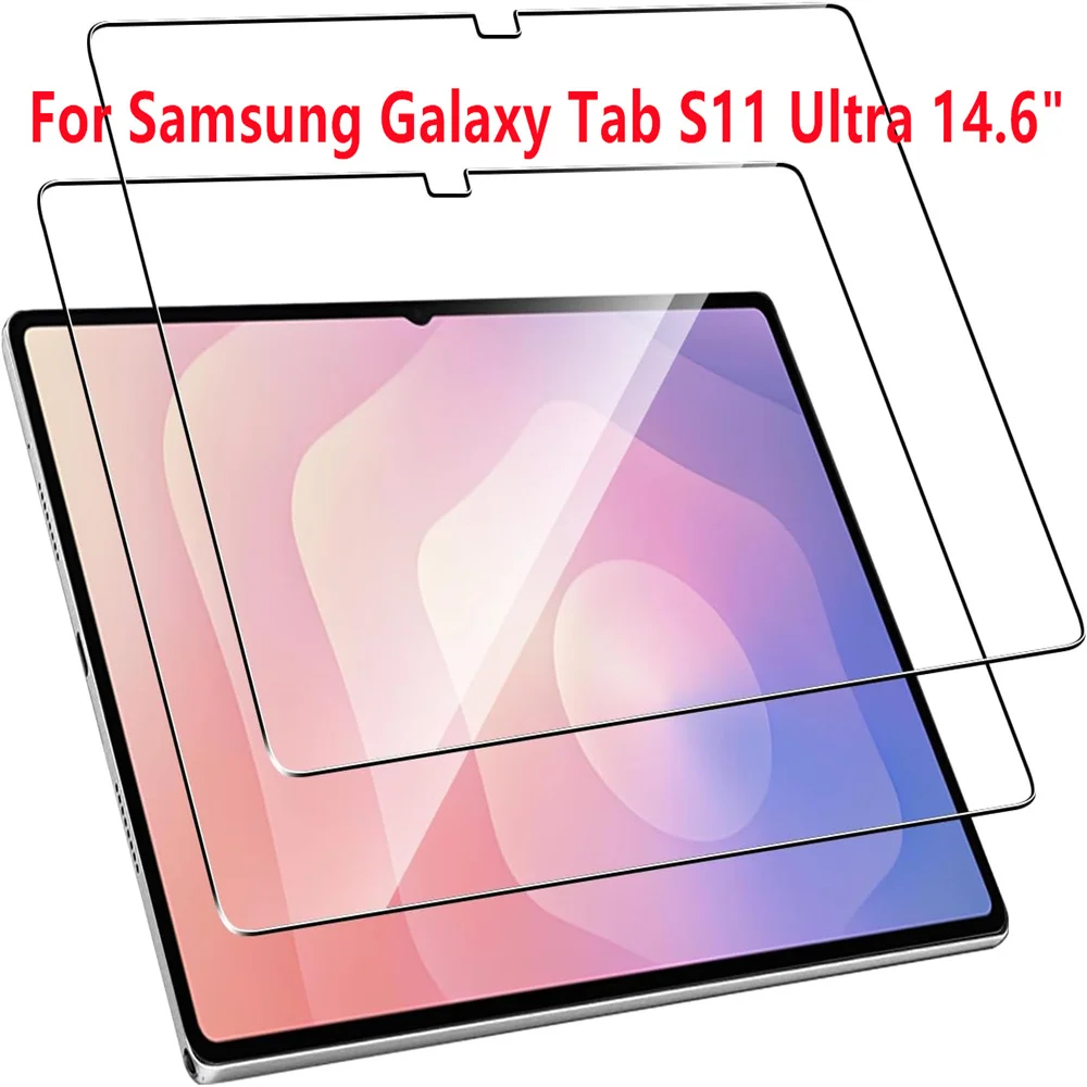 삼성 갤럭시 탭 S7 Fe 12.4 A8 S10 S11 S6 Lite A9 S8 S9 Fe Plus 울트라 보호필름용 강화유리 스크린 보호필름 2개