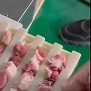 상업용 자동 케밥 꼬치 제조기, 30kg 용량, 양고기, 소고기, 닭고기 꼬치 제조용