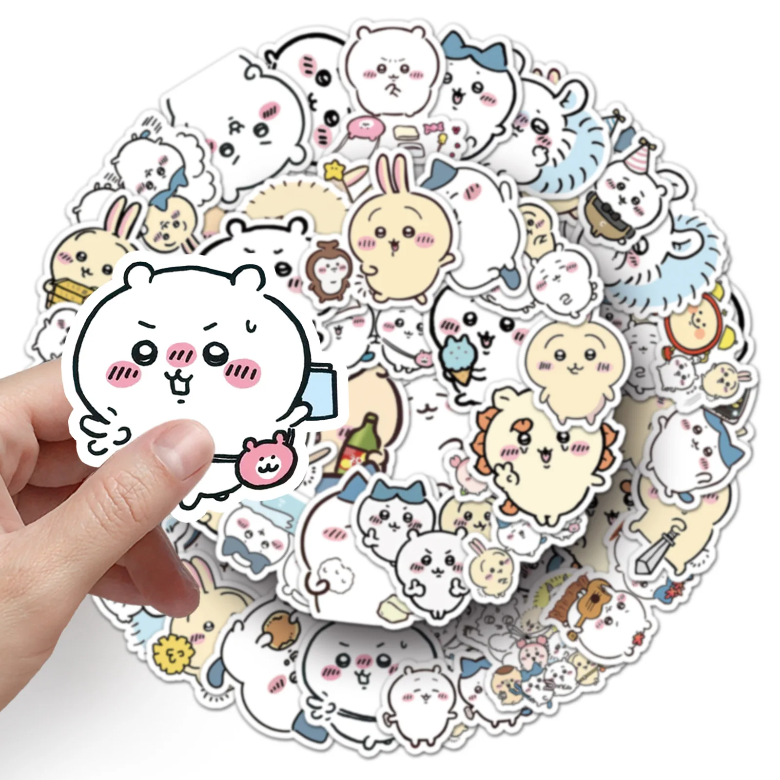 만화 치카와 스티커 스쿠터 기타 물컵 장식 스티커 애니메이션 학생 컵 여행 가방 DIY 모바일 태블릿 스티커