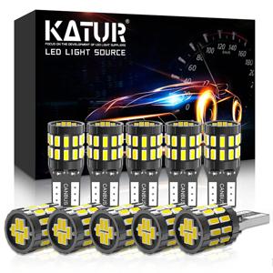 LED 캔버스 전구 194 168 오류 없음, 폴로 파사트 B5 B6 CC 골프 4 5 6 7 제타 MK6 용 주차 조명, T10 W5W, 10 개