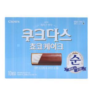 신상 크라운 쿠크다스 쵸코케이크 202g