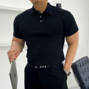 남자 머슬핏 반팔 카라티 pk티셔츠 기능성 어깨넓어보이는반팔 헬창옷