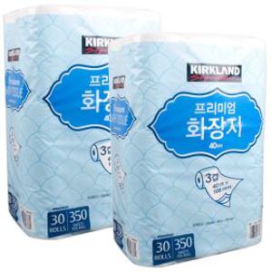 코스트코 커클랜드 프리미엄 화장지 3겹 30롤 2개 롤휴지 두루마리 무료배송 gx