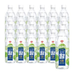 동화약품 소다활 제로 탄산음료 매실맛 500ml 24개 / 멘톨 스파클링