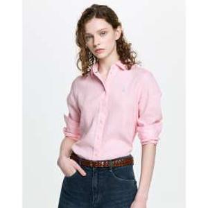 HAZZYS 헤지스레이디스 26SS HSSH-6BC30 아이코닉 레귤러핏 린넨 셔츠HSSH6BC30 237528