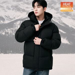 남여공용 훼르자 하프 패딩 점퍼 숏패딩 2933 BLACK