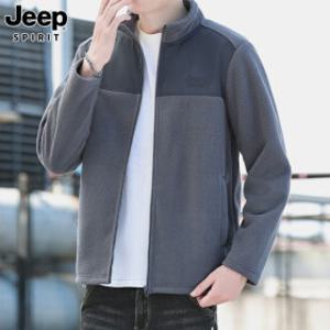 KDCO Jeep Spirit 남성 후리스 집업 플리스 자켓