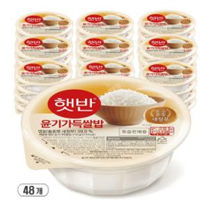햇반 즉석밥 백미밥 210g 48개 파격 정기세일