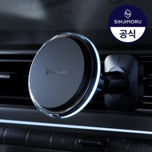 신지모루 25W Qi2.2 펠티어 냉각 M 에어쿨러 맥세이프 차량용 무선충전 거치대 블랙, 화이트