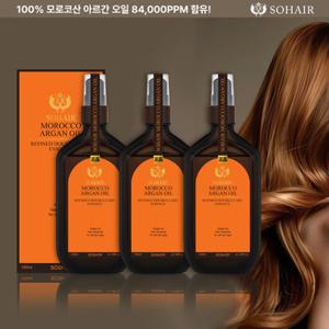 쏘헤어 [정가 96,000원/오렌지에디션] 모로코 아르간오일 리파인드 더블케어 헤어에센스 100ml 3개