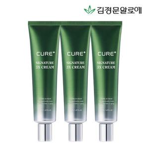 [김정문알로에] 큐어 시그니처 3X크림 50ml 3개 (정가 156,000원)