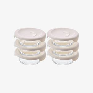 [1 +1] 락앤락 바로한끼 유리 밥용기 250ml 3개+3개 (LLG301S6)