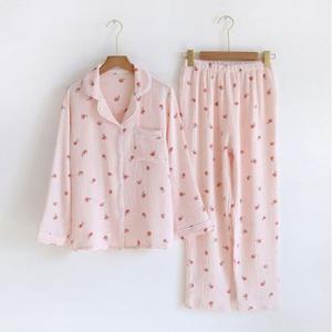 김양리빙 / 부드러운 요루면 미니 복숭아 봄 가을 데일리 잠옷