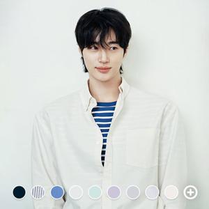 [지오다노/본사] 045501 변우석 옥스포드 긴팔 셔츠