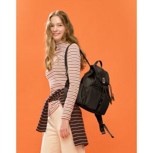 닥스 액세서리 26FW 완판재입고D-LOCK 블랙 D락장식 나일론 백팩 DCBA6F968BK