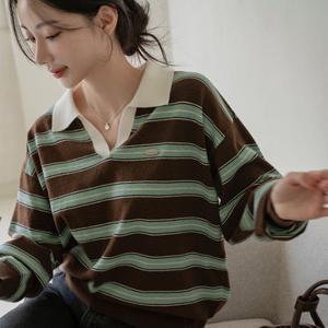 [캔마트] 홉스 단가라 카라 니트 / 여자 가을 스웨터 빅사이즈