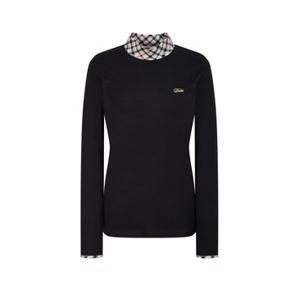 닥스 골프 여성 25FW 블랙 로고장식 긴팔티셔츠 WNTS5D903BK