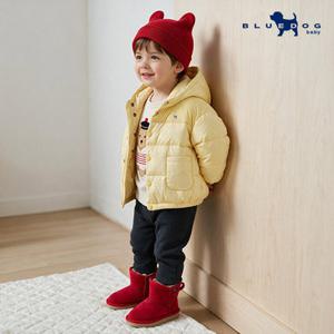 [블루독베이비] 볼륨 컬러블럭 덕다운 점퍼B_YE (44C1411402)