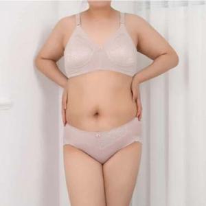 노와이어 빅사이즈 C컵 브라팬티세트 여자속옷빅사이즈 가슴이작아보이는브라