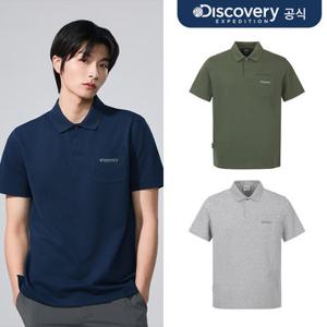[디스커버리] 남성 프레시벤트 테드 포켓 카라티 3종 택1