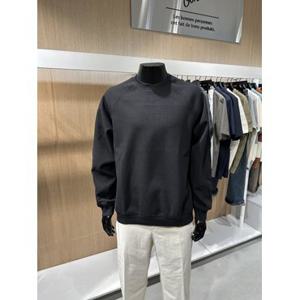 [백화점][BON]남성 F/W 양말사은 울라이크 세미오버핏 블랙 라운드 맨투맨 긴팔 티셔츠