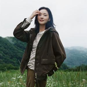[스노우피크 어패럴] 여성 스트라이프 긴팔 티셔츠 Tan Gray  (S26FWFTL13)