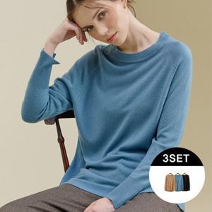 제이에비뉴 소프트 플레어 풀오버 니트 3종 MN233F0301SW