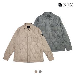 [NIX]유니)퀼팅 셔츠형 덕다운 경량점퍼(FNQWCUE703P)