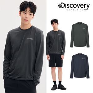 [백화점]디스커버리 25FW 이월/할인/남성/가을용/겨울용/보온성/레귤러핏/캐주얼/그래핀 그리드 플리스 긴팔티 DMRL3E054