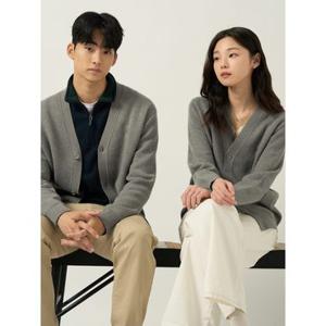 [빈폴멘] [Essential] 남녀공용 베럴비 카디건  그레이 (BC585AE103)