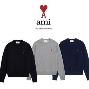 [아미]AMI 스몰 하트 라운드 코튼 맨투맨 (오후 2시이전 당일 발