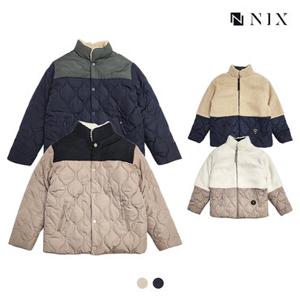 [NIX]유니) 리버서블 하이넥 패딩 점퍼 (FNQWCUX711P)
