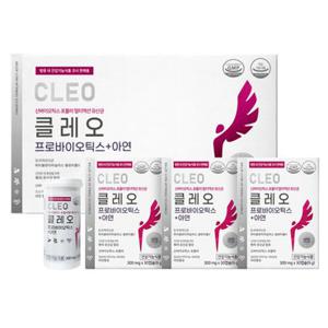[병원 판매용] 클레오 3개월분 여성 질 유래 유산균 50억 신바이오틱스 프로바이오틱스 + 아연