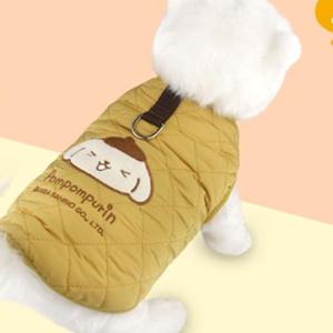 강아지 산리오 반려견겨울패딩 누빔 패딩 하네스 폼폼푸린 반려견겨울옷 1P 겨울