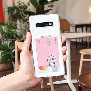퓨어클린 카드포켓 젤리 노트10/9/8/7/5/S10/5G/S6/S7 폰케이스