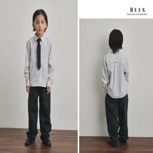 [백화점][빈]BA53BL01GY 그레이 스트라이프 셔츠