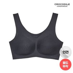 [크로커다일 이너웨어]라이크라 인견쉘론 V넥 심리스브라 1종 CDWBR4N07A