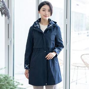 [모슬린]엄마옷 체크 후드 사파리 점퍼 MQG128771 마담 미시 중년여성 빅사이즈 할머니옷 50대 60대 70대