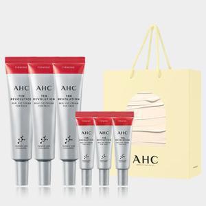 AHC [6%추가쿠폰]  텐레볼루션 아이크림 35ml 3개+(증정)아이크림 7ml 3개+쇼핑백(핑크)