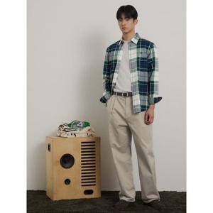 [26SS 30% OFF][빈폴멘] 캐주얼 멀티 체크 셔츠 그린 (BC6264C15M)