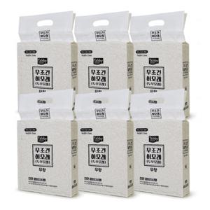 테비 무조건 이모래 (두부모래) 무향 2.5kg x 6개