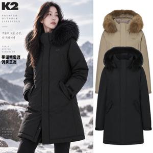 [백화점]K2[택가 599,000] 겨울 여성용 캐주얼 코트핏 하프 롱 헤비 다운/패딩 점퍼 KWW25594