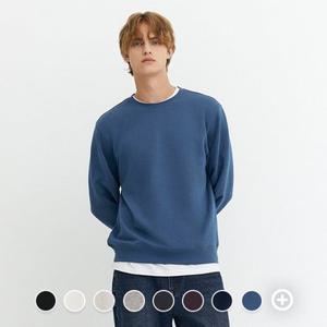 [백화점][지오다노] 남성 가을 간절기 라운드넥 솔리드 무지 면 맨투맨 티셔츠 026958
