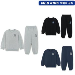 [백화점]MLB키즈 스트릿 베이직 아트웍 기모 맨투맨 세트 7AS2B0956