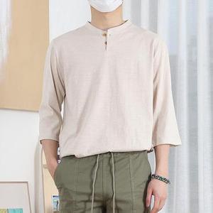 [멋난놈]헨리넥 남자 반팔 7부 티셔츠 머슬핏 긴팔티셔츠 (87279
