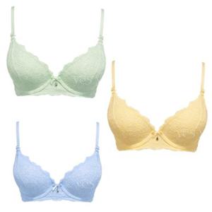 [백화점][예스](A컵-D컵)파스텔 솜사탕 컬러 레이스 브라 3종택1YSWBZ301YSWPZ3805
