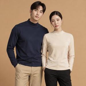[럭스골프] 남녀 하프넥 긴팔 이너 티셔츠 2종세트